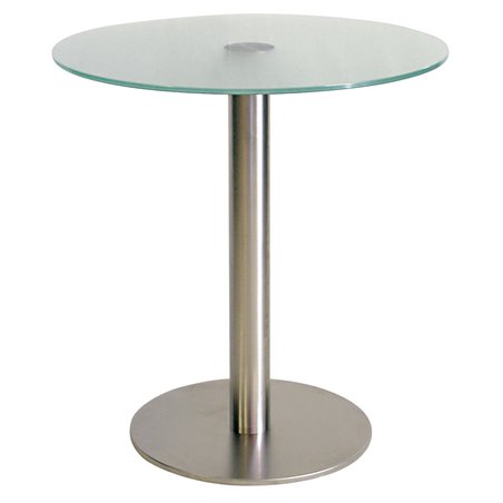 TABLE HAUTE VERRE-Verre Sablé