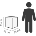 Cube pouffe