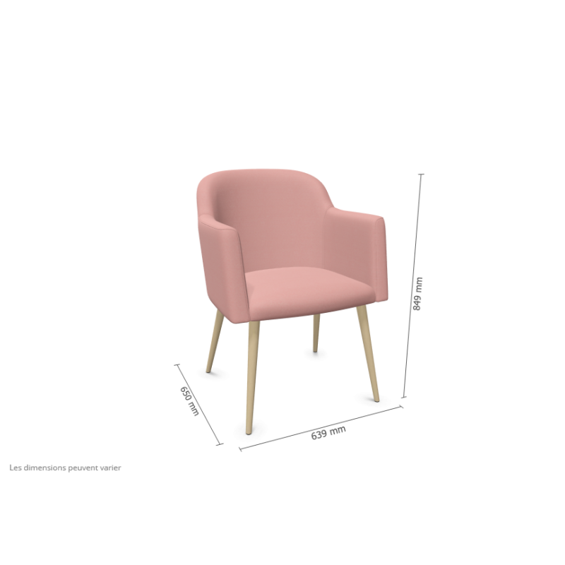 Fauteuil HERA Rose
