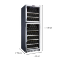 180-bottle bi-zone wine cellar