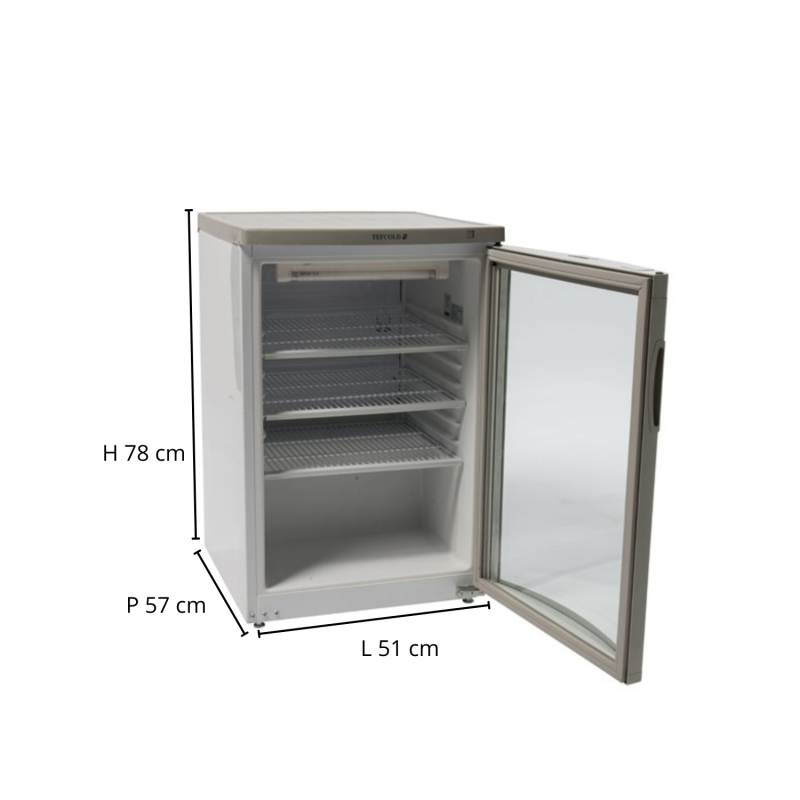 112L glazen koelkast