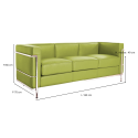 Canape Kubic 3 Pl Vert