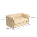 Sofa 2 Pl Kubic