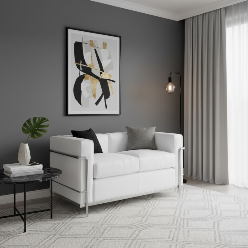 Canape Kubic 2 Pl Blanc