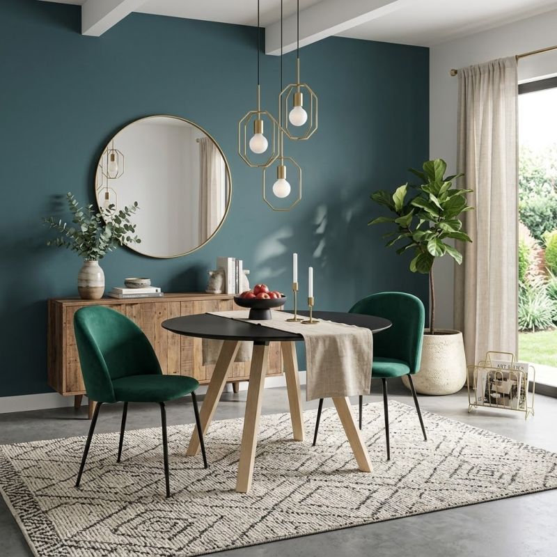 Location chaise velours vert