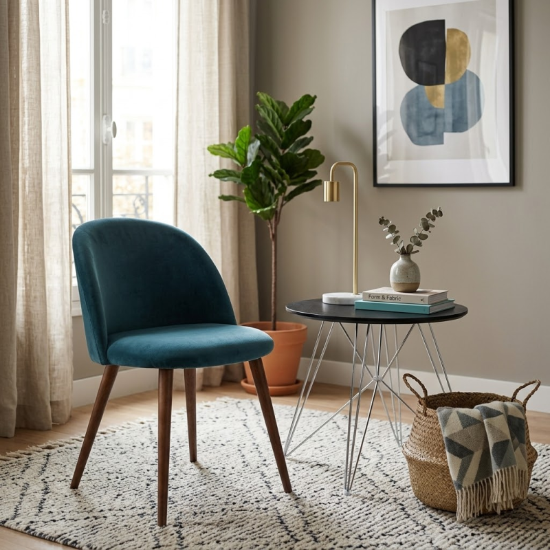 Stuhl Lily Blau