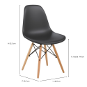 Dsw-stoel - Zwart