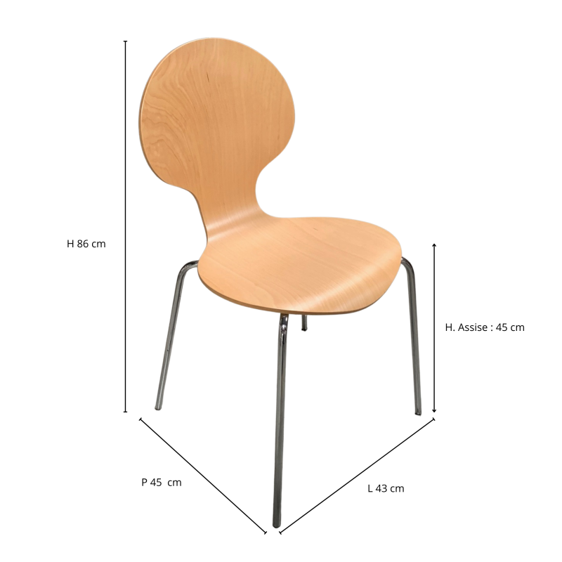 Chaise Fintos Hêtre