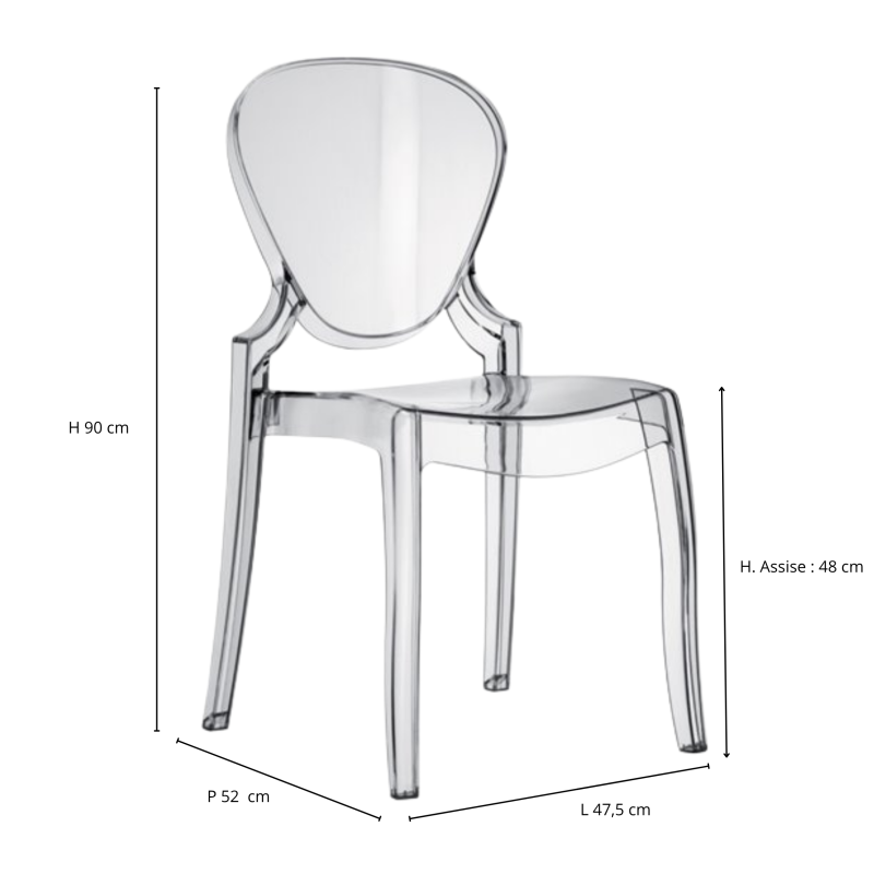 Chaise Queen Cristal