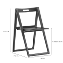 Silla plegable Enjoy - Negra