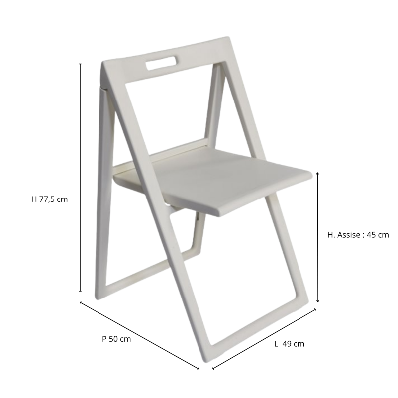 Silla plegable Enjoy - Blanca