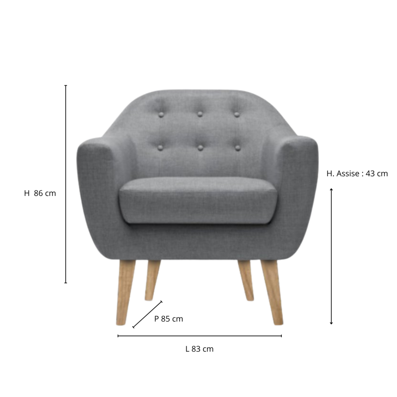 Fauteuil Ritchie Bois