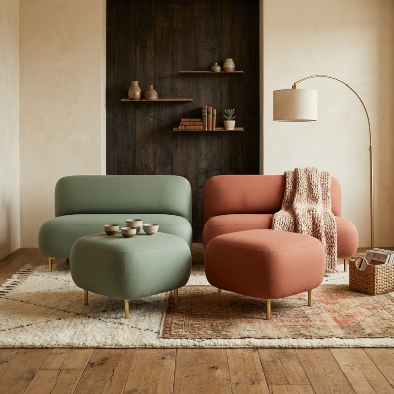 Pouf Buddy Terracotta
